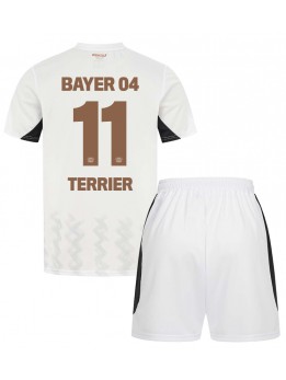 Billige Bayer Leverkusen Martin Terrier #11 Bortedraktsett Barn 2024-25 Kortermet (+ Korte bukser)